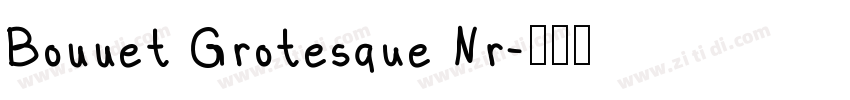 Bonnet Grotesque Nr字体转换